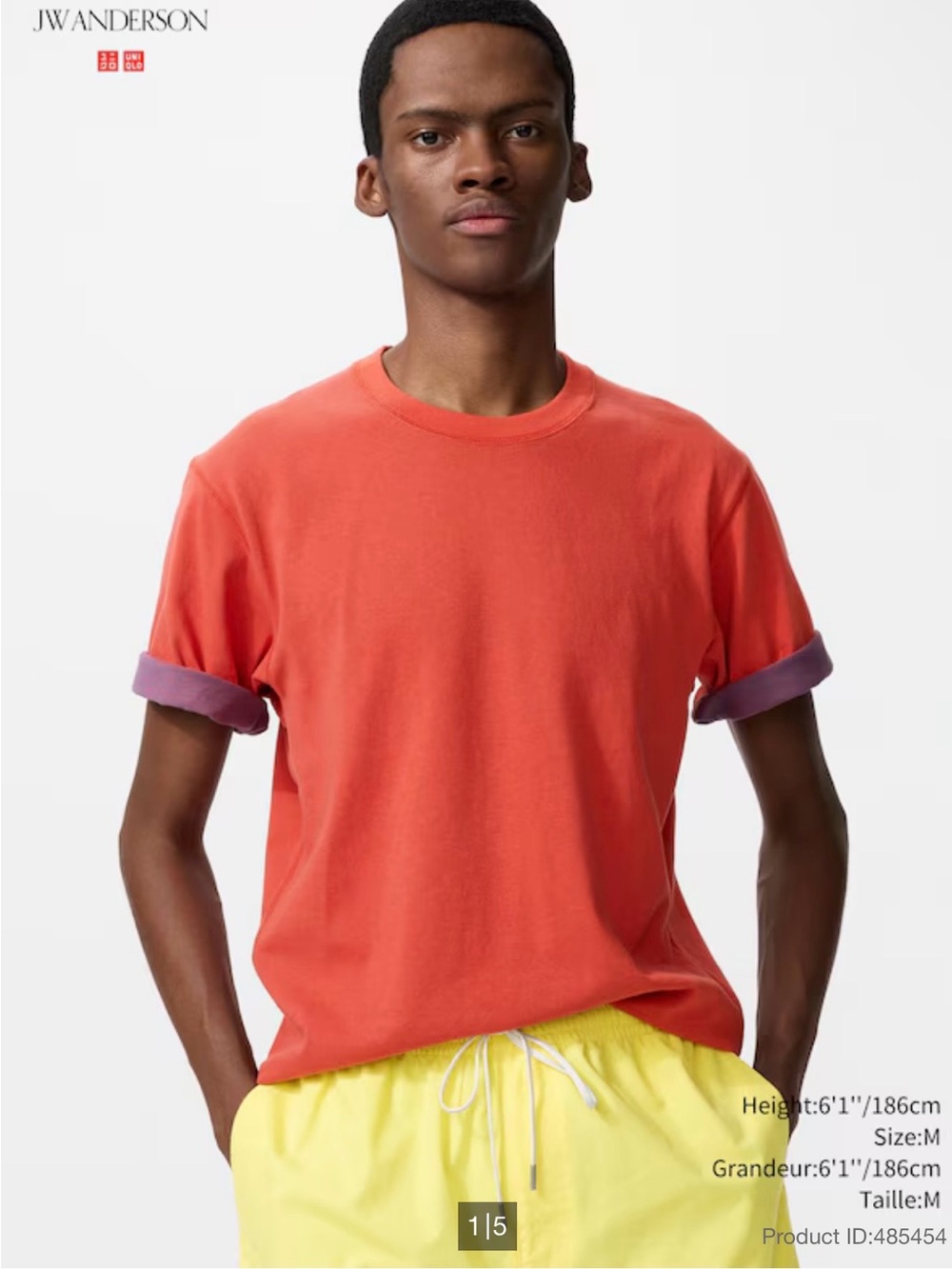 NWT Uniqlo x JW ANDERSON Unisex’s Bicolor T-Shirt